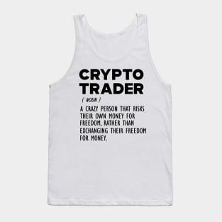 Crypto Trader Funny Definition Tank Top